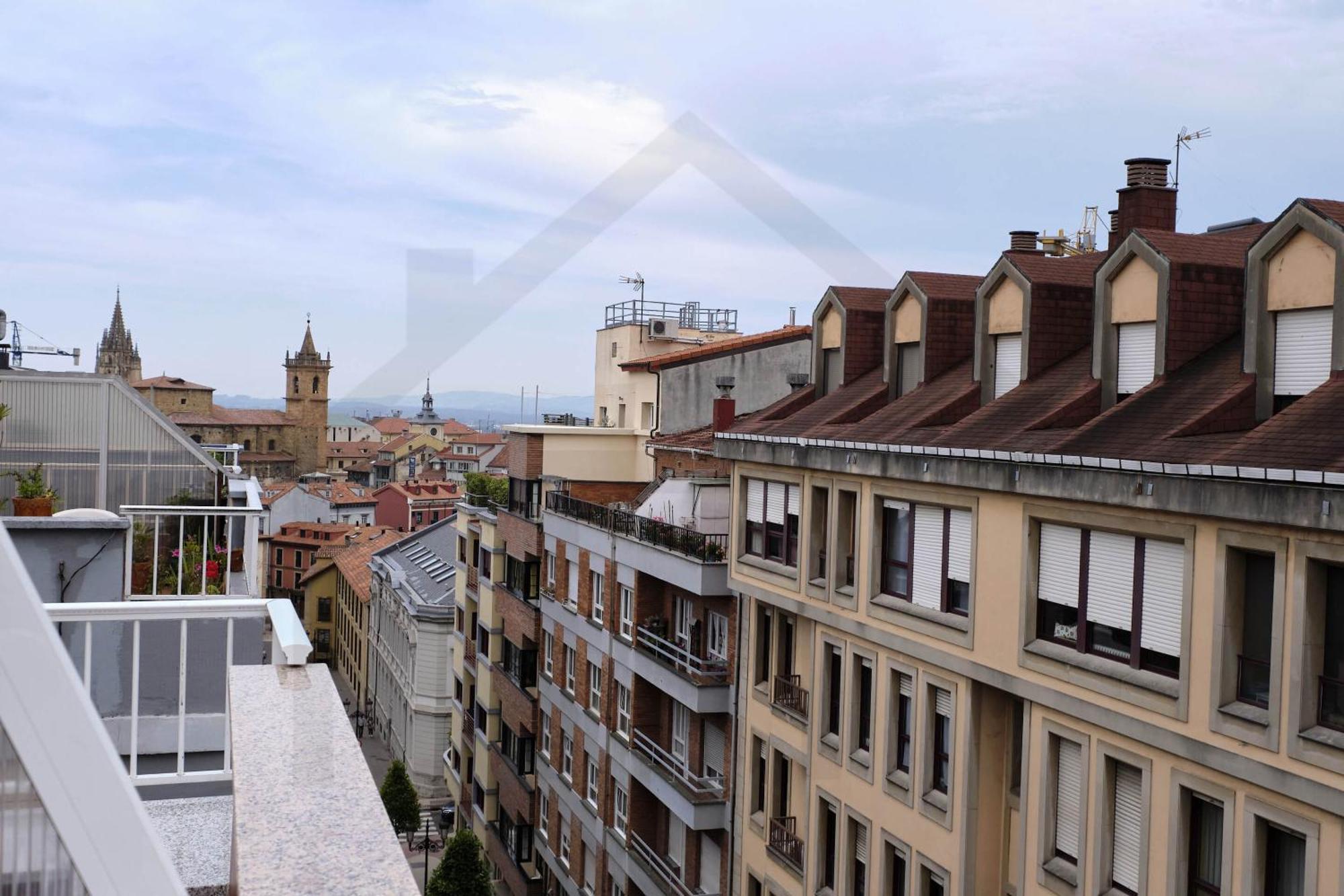 Апартаменты Atico Quintana I - Con Terraza, Vistas A La Ciudad, En El Centro, Con Wifi Y Garaje Овьедо Экстерьер фото